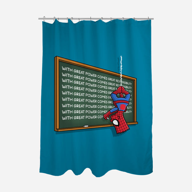 Spider Detention-None-Polyester-Shower Curtain-Barbadifuoco