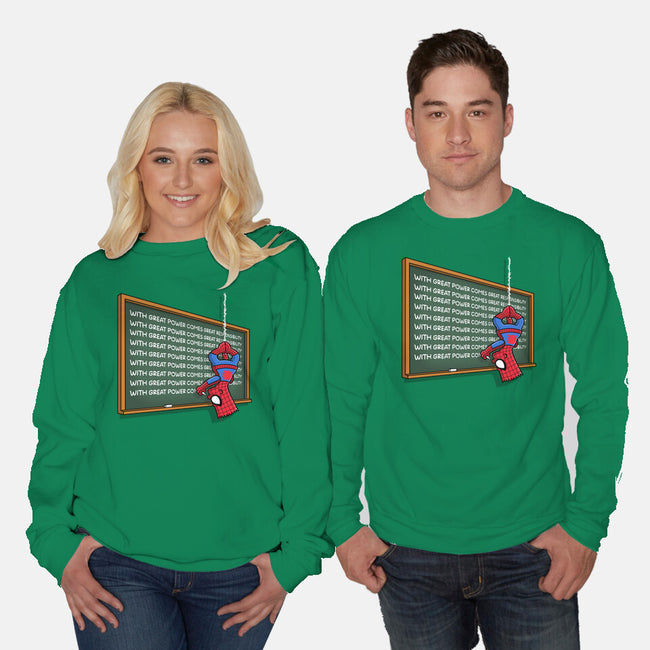 Spider Detention-Unisex-Crew Neck-Sweatshirt-Barbadifuoco