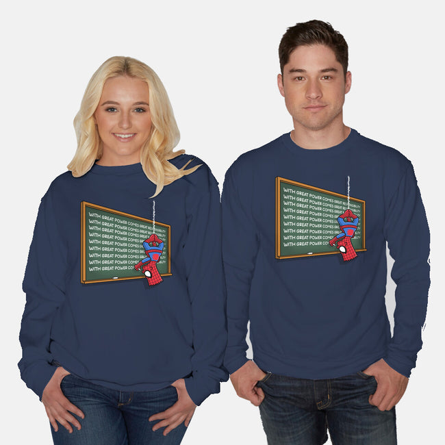 Spider Detention-Unisex-Crew Neck-Sweatshirt-Barbadifuoco
