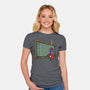 Spider Detention-Womens-Fitted-Tee-Barbadifuoco