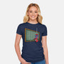 Spider Detention-Womens-Fitted-Tee-Barbadifuoco