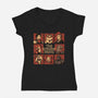 Dungeon Crawler Bunch-Womens-V-Neck-Tee-Studio Mootant
