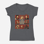 Dungeon Crawler Bunch-Womens-V-Neck-Tee-Studio Mootant
