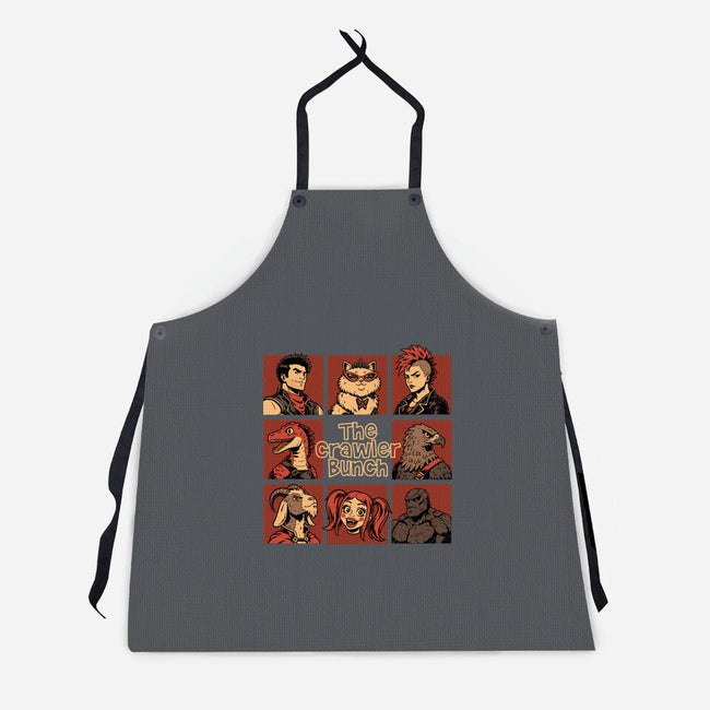 Dungeon Crawler Bunch-Unisex-Kitchen-Apron-Studio Mootant
