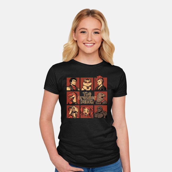 Dungeon Crawler Bunch-Womens-Fitted-Tee-Studio Mootant