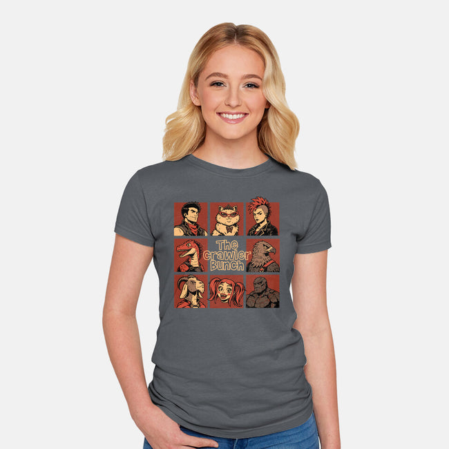 Dungeon Crawler Bunch-Womens-Fitted-Tee-Studio Mootant