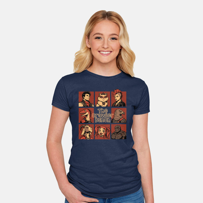 Dungeon Crawler Bunch-Womens-Fitted-Tee-Studio Mootant