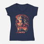 Where Is My Mind-Womens-V-Neck-Tee-zascanauta