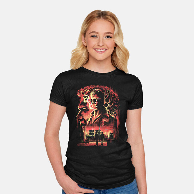 Where Is My Mind-Womens-Fitted-Tee-zascanauta