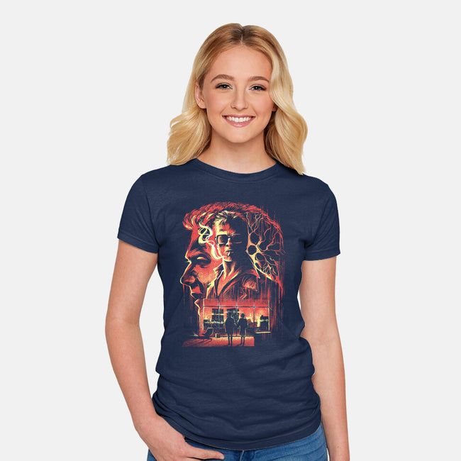 Where Is My Mind-Womens-Fitted-Tee-zascanauta