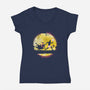 Dungeon Matata-Womens-V-Neck-Tee-dandingeroz
