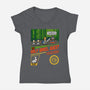 The Holy Grail Quest-Womens-V-Neck-Tee-erion_designs