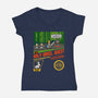 The Holy Grail Quest-Womens-V-Neck-Tee-erion_designs