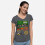 The Holy Grail Quest-Womens-V-Neck-Tee-erion_designs