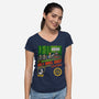 The Holy Grail Quest-Womens-V-Neck-Tee-erion_designs