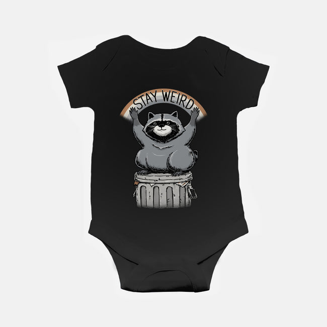Just Stay Weird-Baby-Basic-Onesie-pigboom