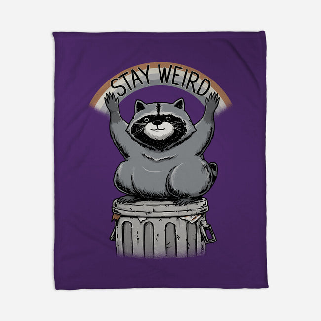 Just Stay Weird-None-Fleece-Blanket-pigboom