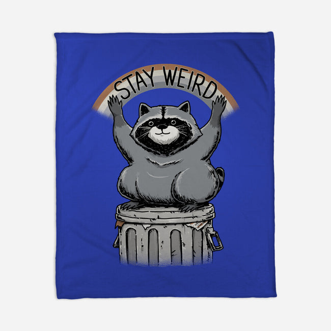 Just Stay Weird-None-Fleece-Blanket-pigboom