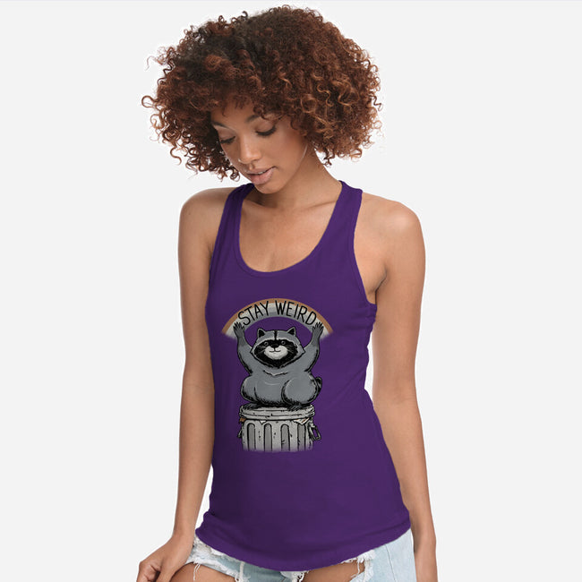 Just Stay Weird-Womens-Racerback-Tank-pigboom