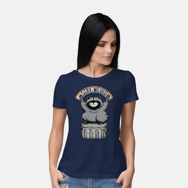 Just Stay Weird-Womens-Basic-Tee-pigboom
