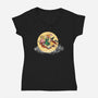 Belchers We Fly-Womens-V-Neck-Tee-DrawnByBryan