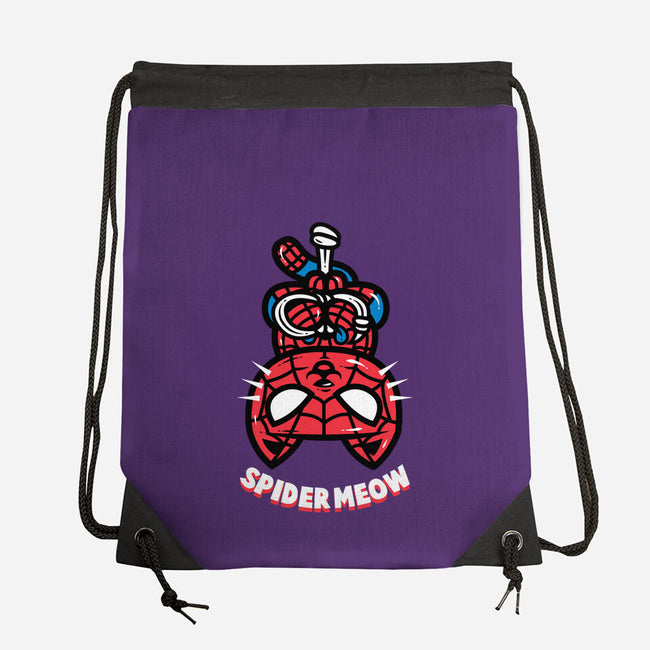 Spider Meow-None-Drawstring-Bag-krisren28