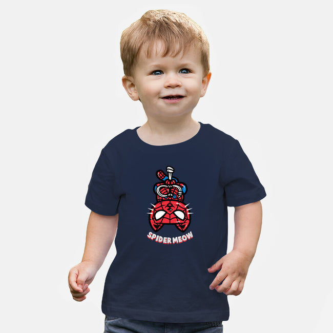 Spider Meow-Baby-Basic-Tee-krisren28
