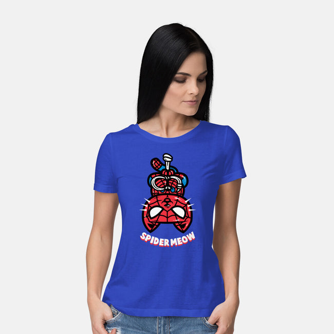 Spider Meow-Womens-Basic-Tee-krisren28