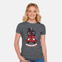 Spider Meow-Womens-Fitted-Tee-krisren28