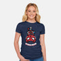 Spider Meow-Womens-Fitted-Tee-krisren28