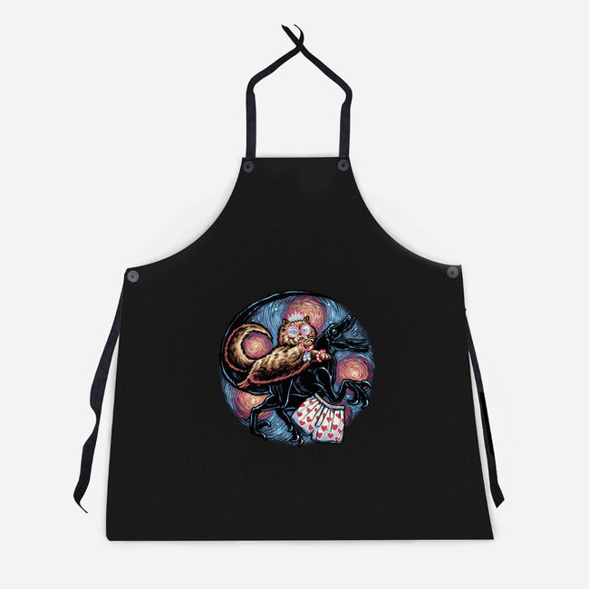 Into The Dungeon We Go-Unisex-Kitchen-Apron-glitchygorilla