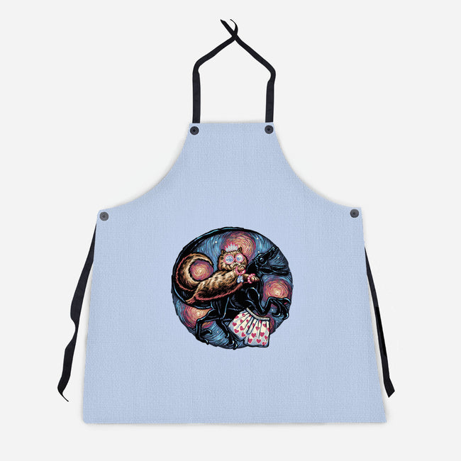 Into The Dungeon We Go-Unisex-Kitchen-Apron-glitchygorilla