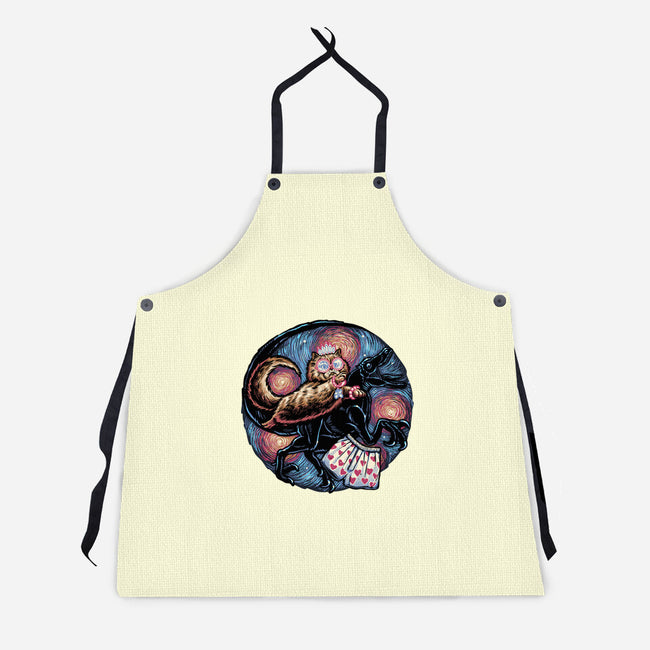 Into The Dungeon We Go-Unisex-Kitchen-Apron-glitchygorilla