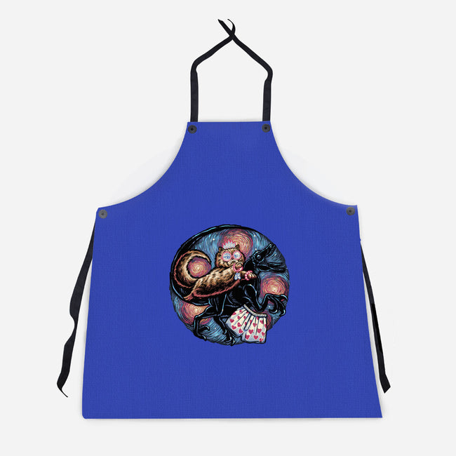 Into The Dungeon We Go-Unisex-Kitchen-Apron-glitchygorilla