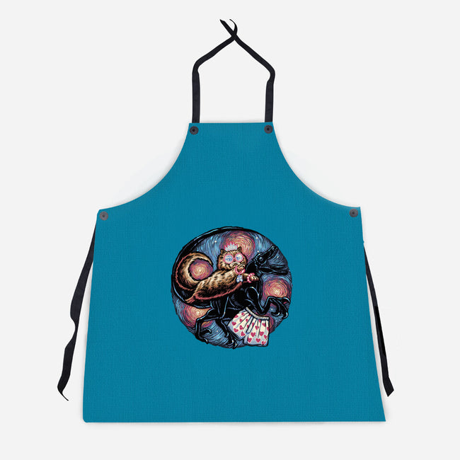 Into The Dungeon We Go-Unisex-Kitchen-Apron-glitchygorilla