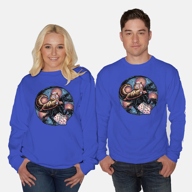Into The Dungeon We Go-Unisex-Crew Neck-Sweatshirt-glitchygorilla