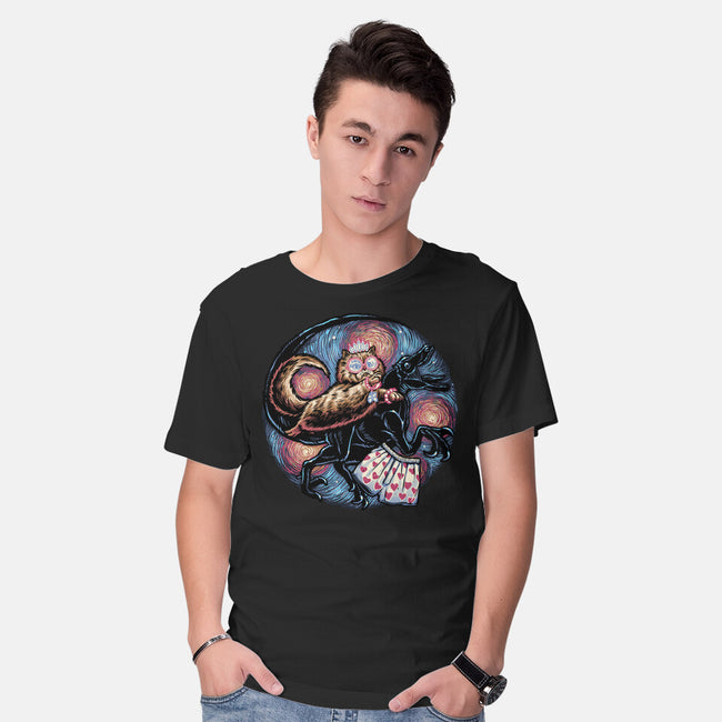 Into The Dungeon We Go-Mens-Basic-Tee-glitchygorilla