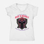Mutants Rise And Revolt-Womens-V-Neck-Tee-glitchygorilla
