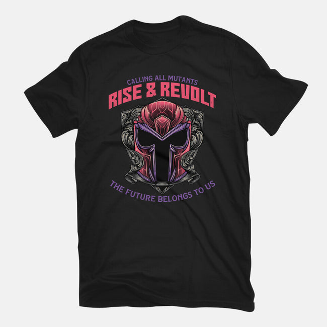 Mutants Rise And Revolt-Womens-Fitted-Tee-glitchygorilla