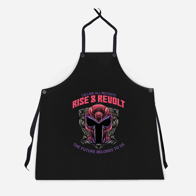 Mutants Rise And Revolt-Unisex-Kitchen-Apron-glitchygorilla
