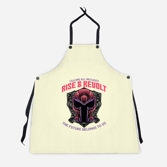Mutants Rise And Revolt-Unisex-Kitchen-Apron-glitchygorilla