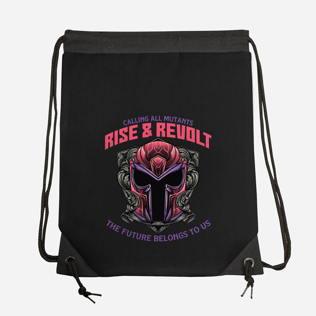 Mutants Rise And Revolt-None-Drawstring-Bag-glitchygorilla