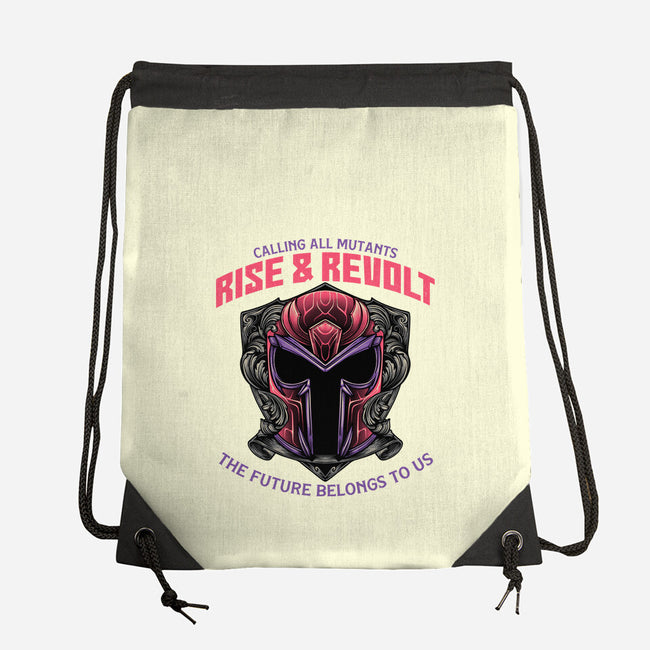 Mutants Rise And Revolt-None-Drawstring-Bag-glitchygorilla
