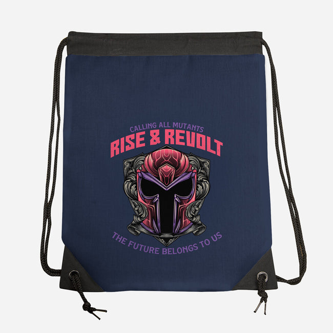 Mutants Rise And Revolt-None-Drawstring-Bag-glitchygorilla