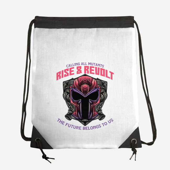 Mutants Rise And Revolt-None-Drawstring-Bag-glitchygorilla