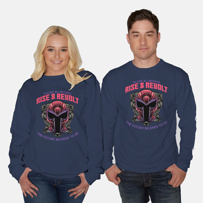 Mutants Rise And Revolt-Unisex-Crew Neck-Sweatshirt-glitchygorilla