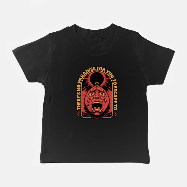 Screaming Egg Eclipse Anime-Baby-Basic-Tee-Studio Mootant