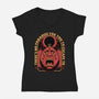 Screaming Egg Eclipse Anime-Womens-V-Neck-Tee-Studio Mootant