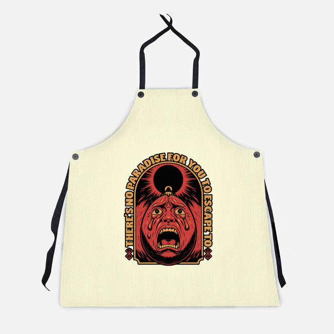 Screaming Egg Eclipse Anime-Unisex-Kitchen-Apron-Studio Mootant