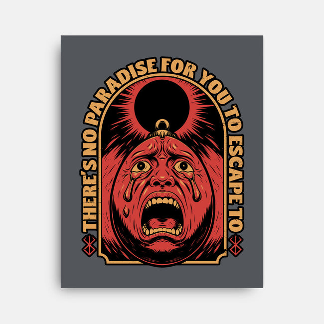 Screaming Egg Eclipse Anime-None-Stretched-Canvas-Studio Mootant
